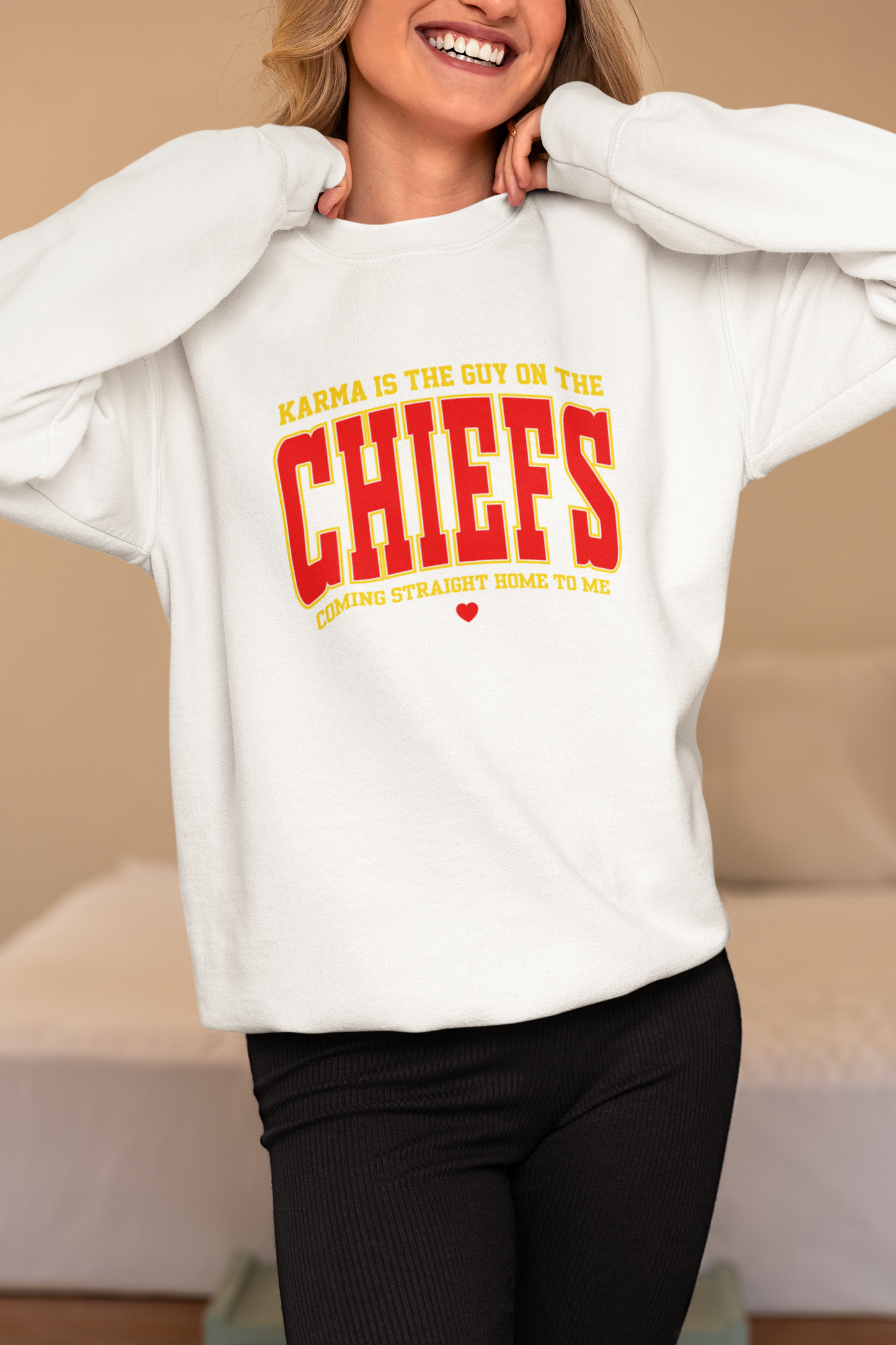 Karma is a Guy on the Chiefs Sweatshirt