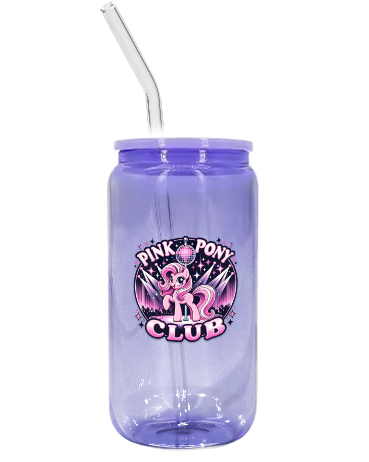 Pink Pony Club Glass Tumbler