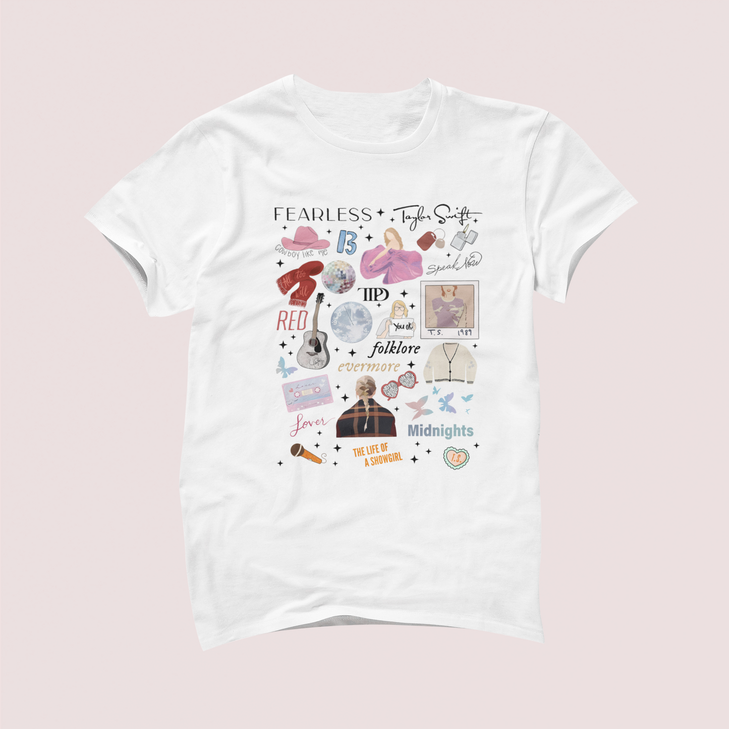 12 Albums Illustrated Tshirt