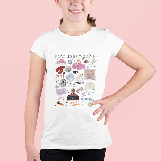 12 Albums Illustrated Youth Tshirt