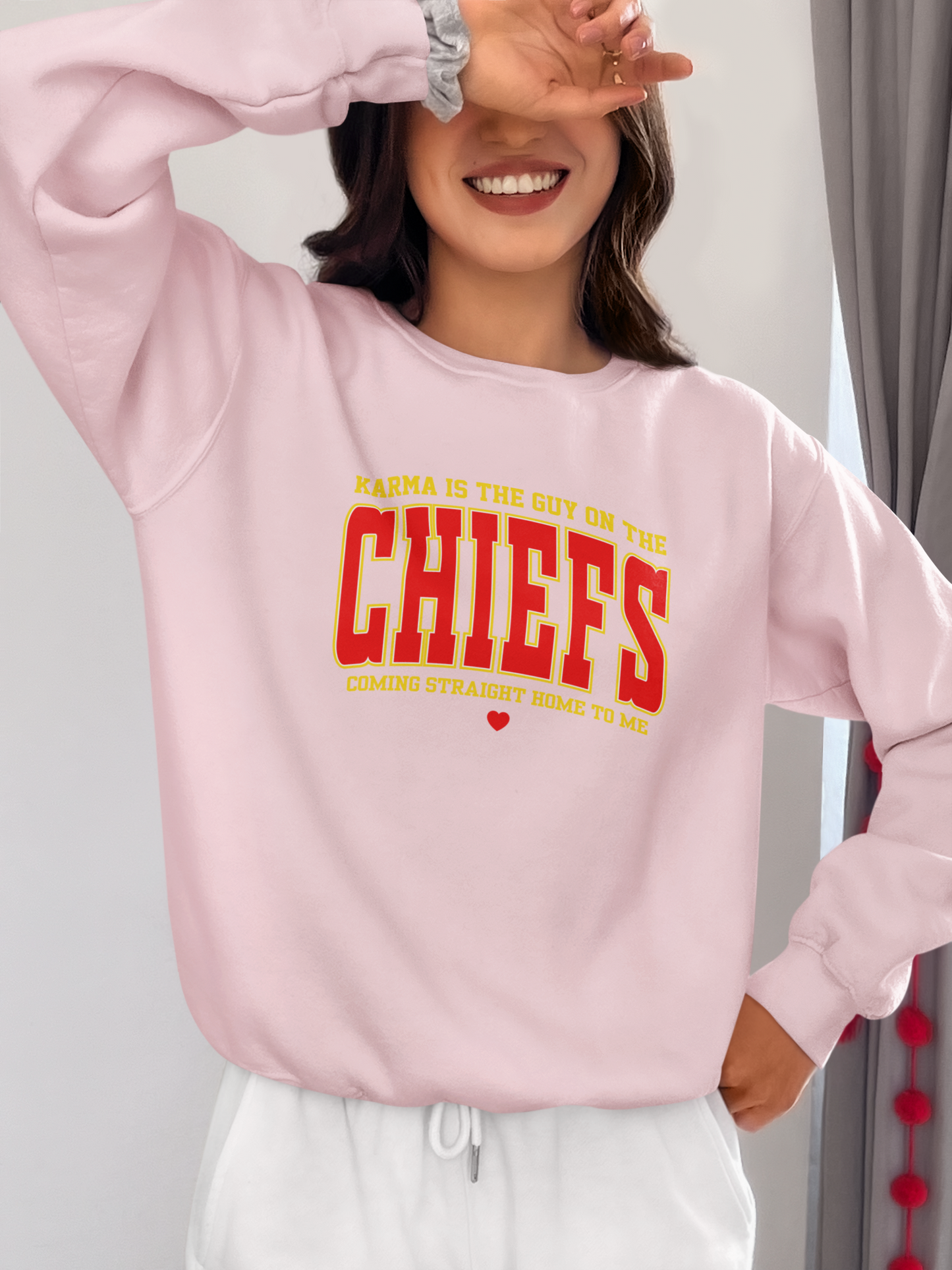 Karma is a Guy on the Chiefs Sweatshirt