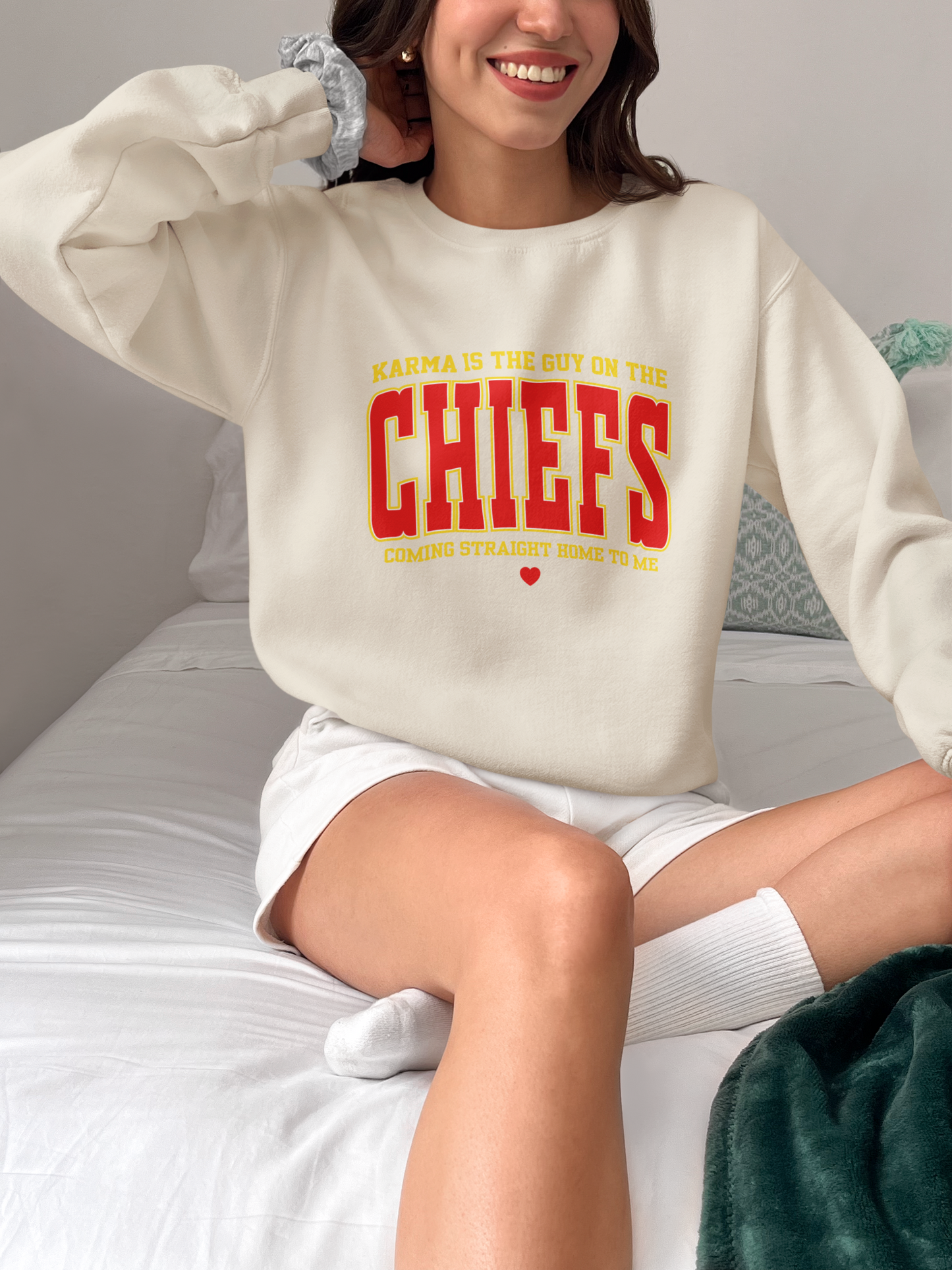 Karma is a Guy on the Chiefs Sweatshirt