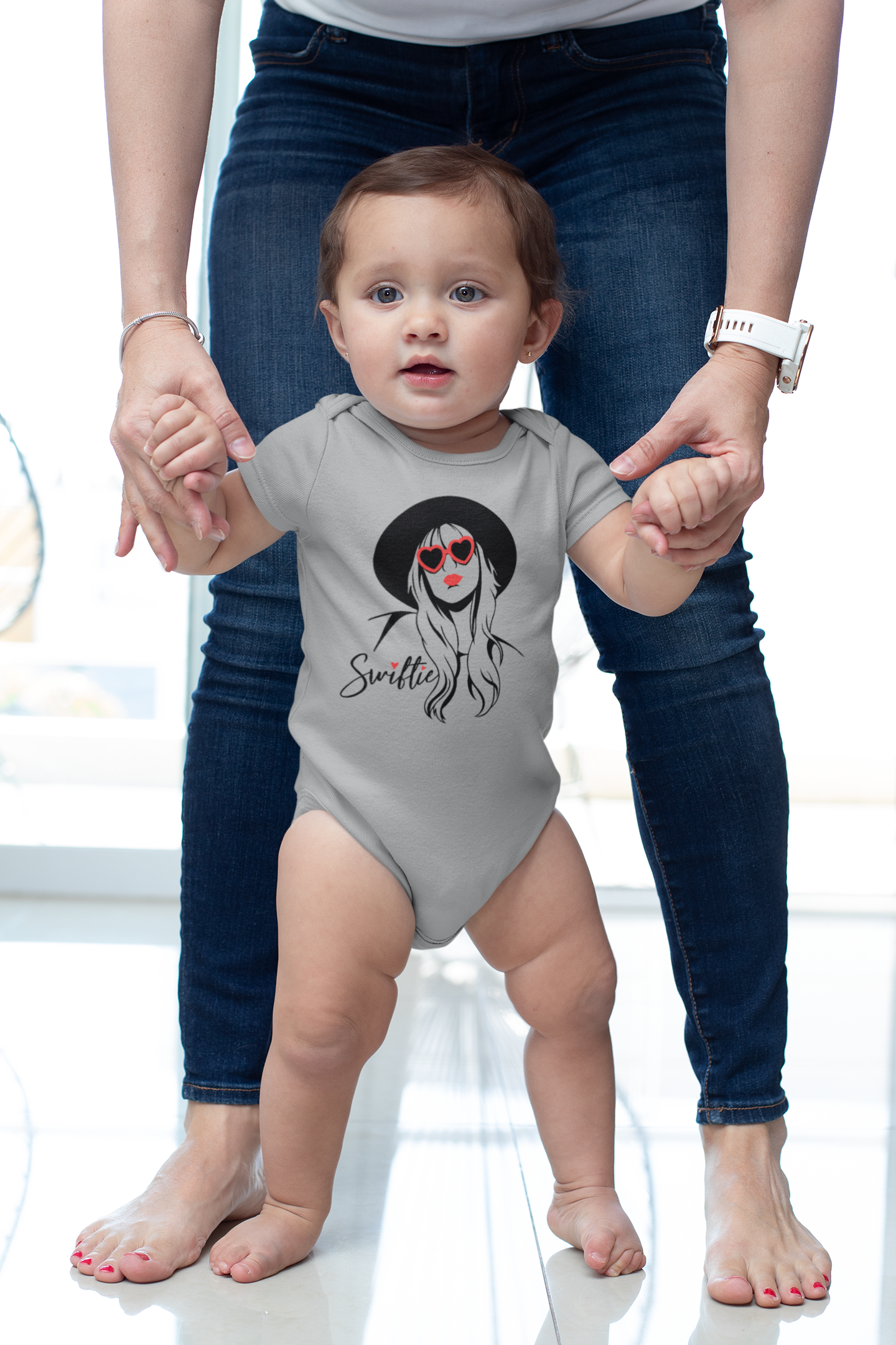 Swiftie Heart Glasses Onsie