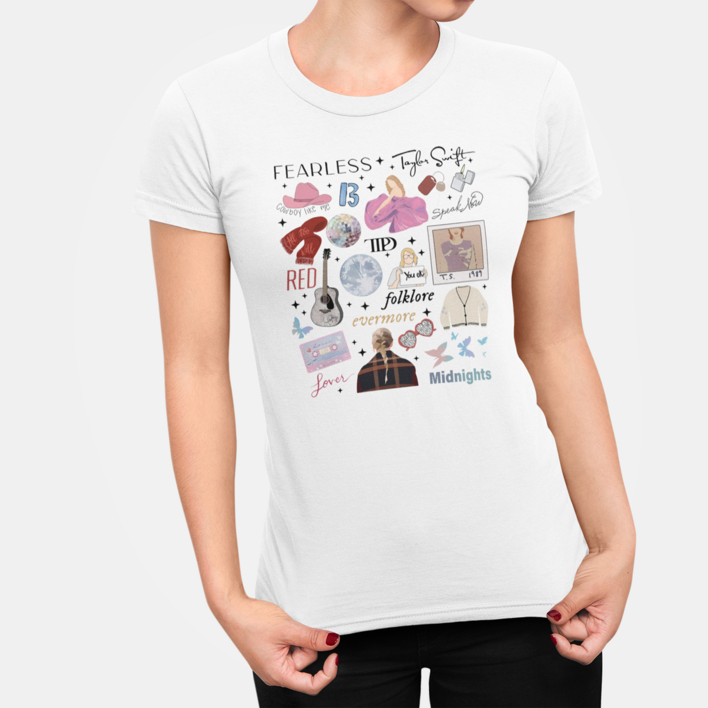 Eleven Albums Illustrated - Adult Tshirt