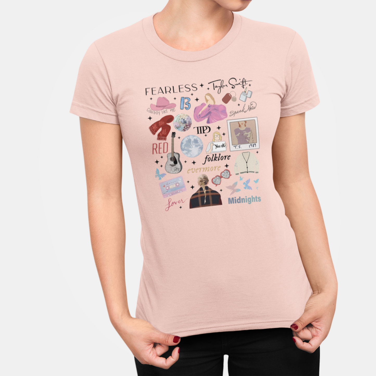 Eleven Albums Illustrated - Adult Tshirt