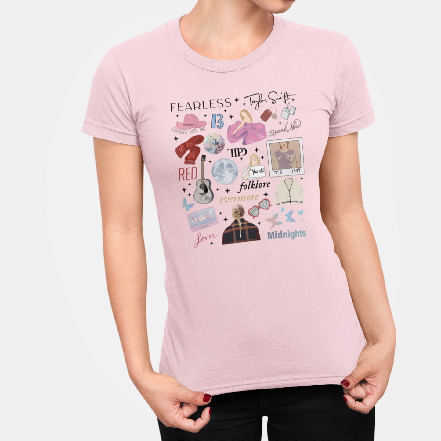 Eleven Albums Illustrated - Adult Tshirt