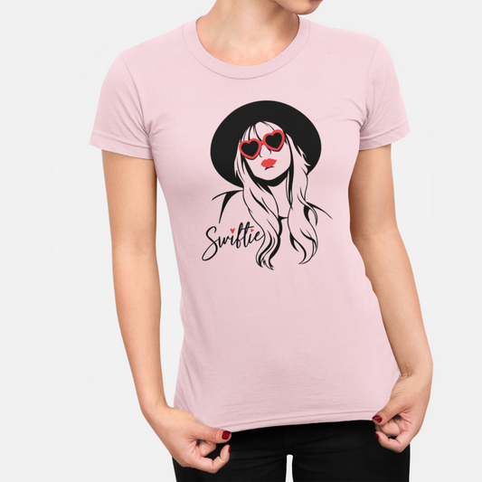 Heart Sunglasses - Adult T-Shirt