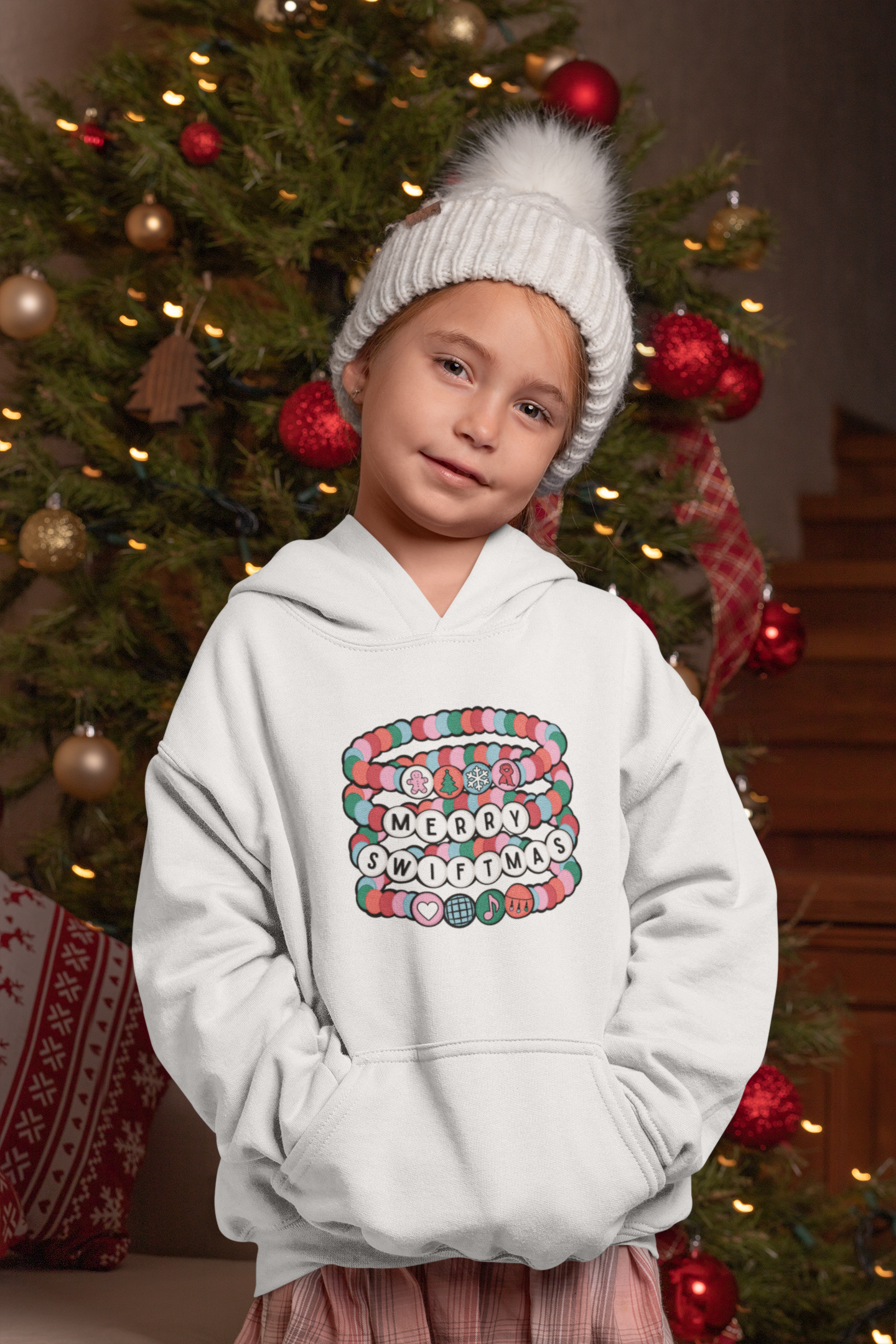 Youth Swiftmas Bracelets Hoodie