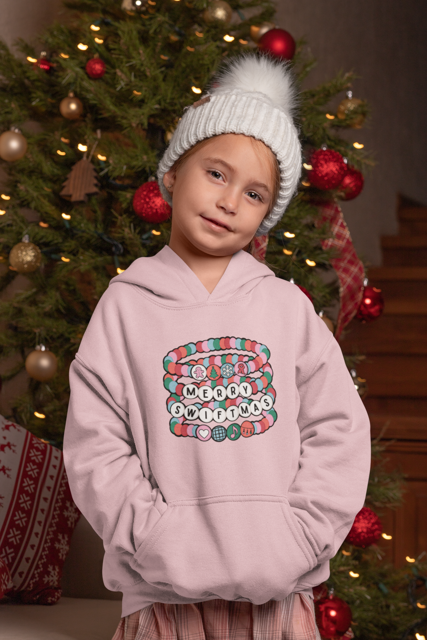 Youth Swiftmas Bracelets Hoodie