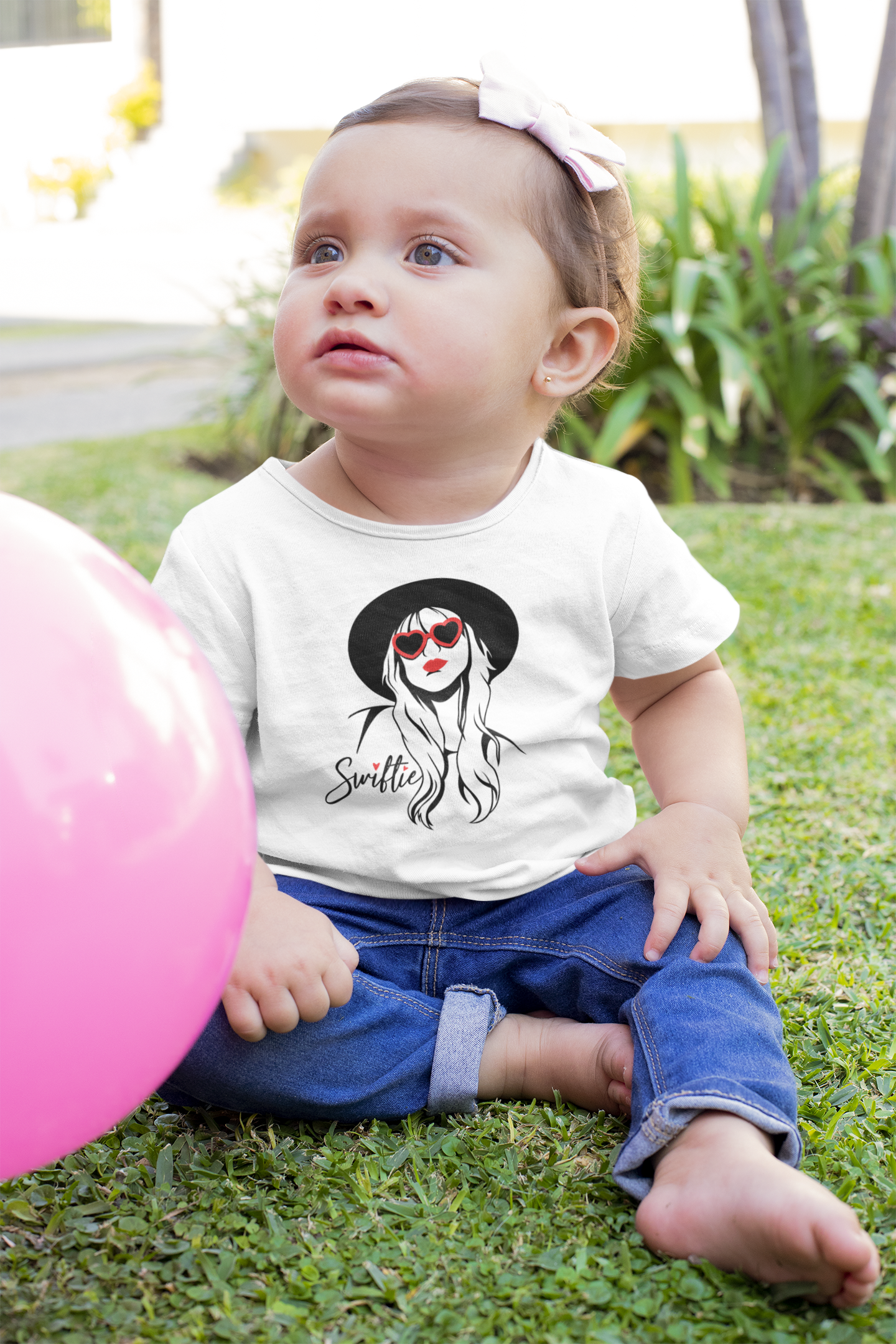 Swiftie Heart Sunglasses Toddler Tshirt