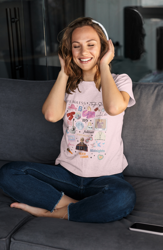 12 Albums Illustrated Tshirt