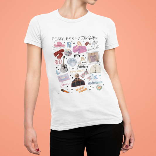 12 Albums Illustrated Tshirt