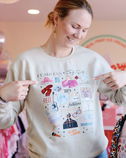 12 Albums Illustrated Sweatshirt