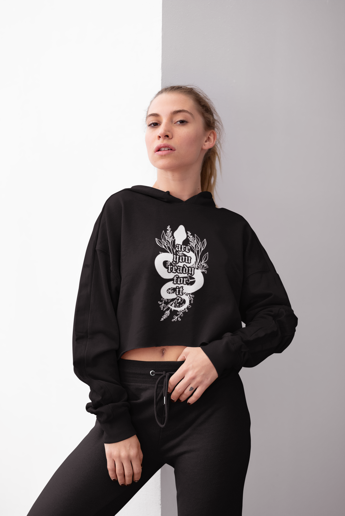 Are you Ready For It cropped Hoodie