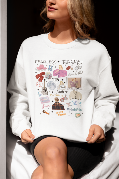 12 Albums Illustrated Sweatshirt