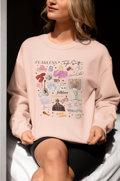 12 Albums Illustrated Sweatshirt