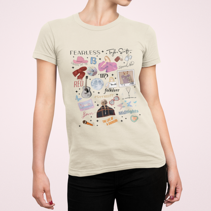 12 Albums Illustrated Tshirt
